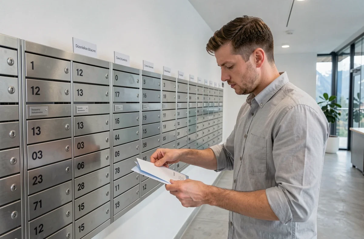 Espace de boîtes aux lettres professionnelles dans un centre de domiciliation d'entreprise en Haute-Savoie