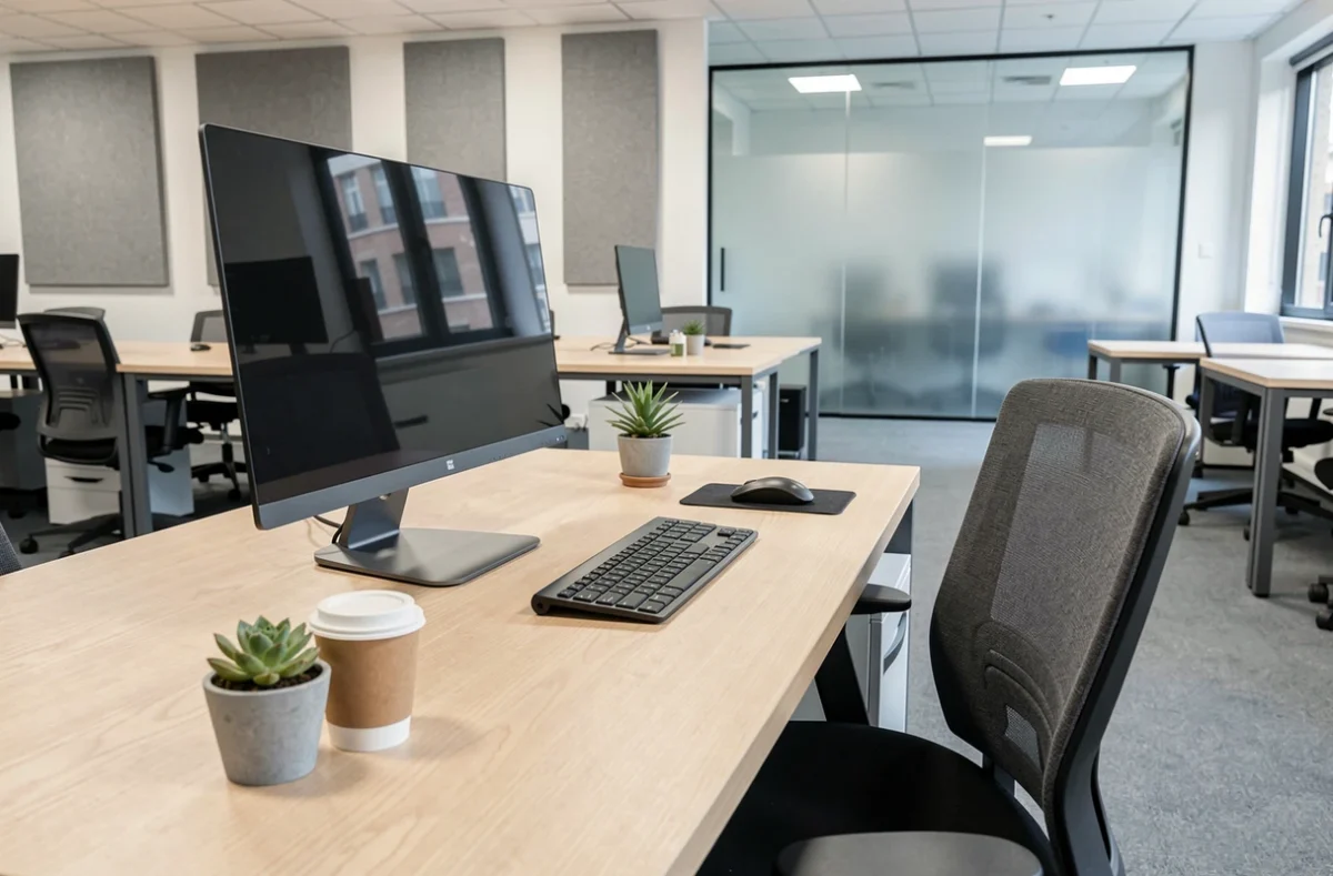 Poste de coworking à louer prêt à l'emploi dans un bureau moderne à Saint-Cloud